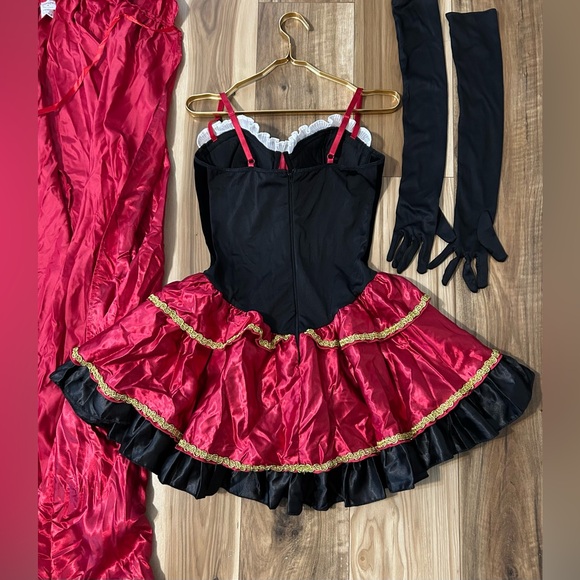 Spirit Little Red Riding Hood Corset Gloves Cape Costume Play Size M - Picture 13 of 16